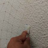 鳩の侵入を防ぐネットの取り付け部分